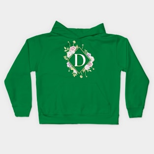 Letter D Monogram Design Kids Hoodie